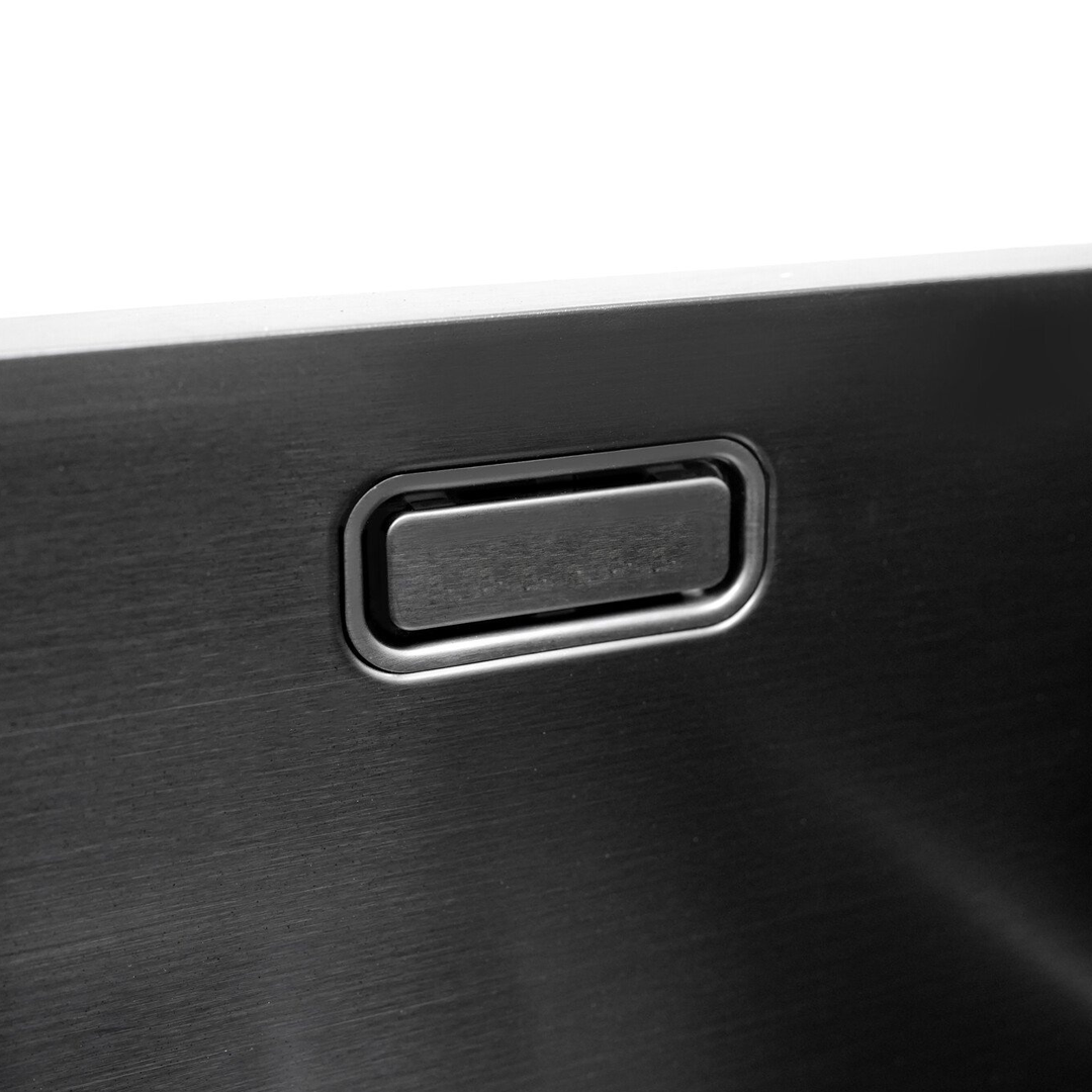 Spoelbak Black Metal 34 x 40 – Spoelbak Keuken - Spoelbakken Keuken – Wasbak Keuken - zonder Kraangat RVS